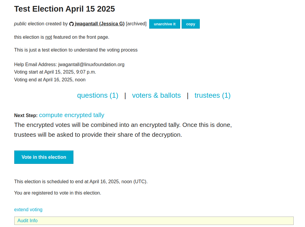 🧪 Helios Test Election